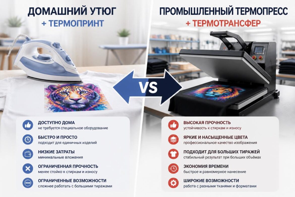 Термопринт или термотрансфер? Вся правда о печати на одежде
