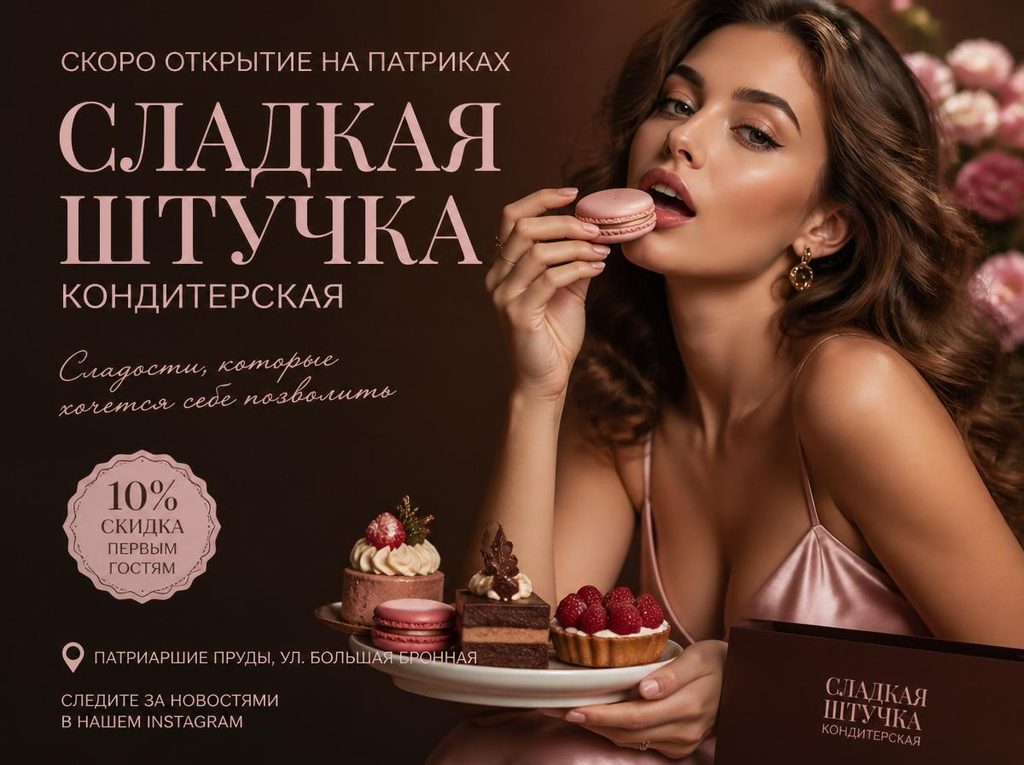 рекламный постер